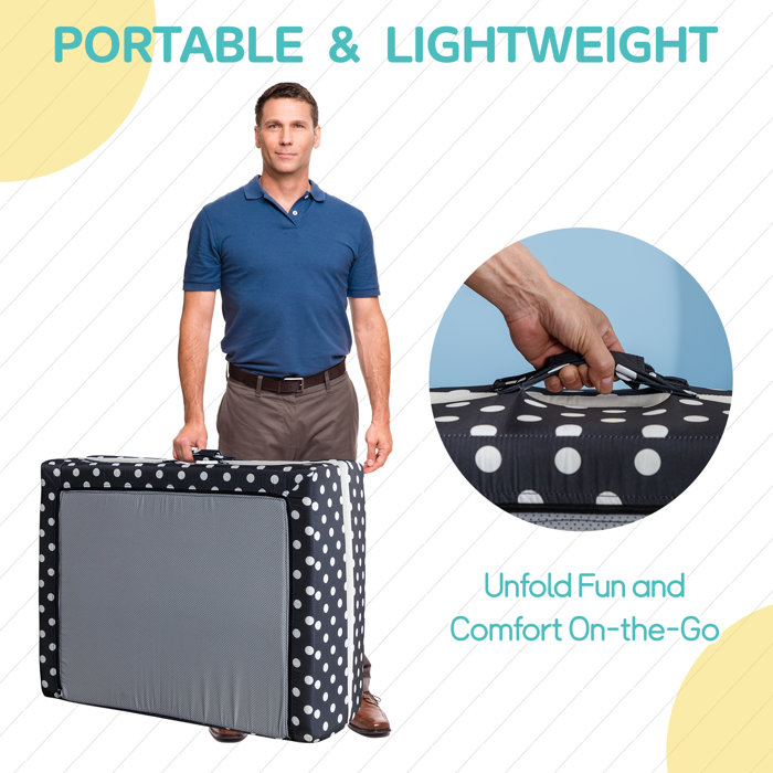 linor Cot Toddler Bed, 3in1 Toddler Floor Bed Portable, Foldable, and